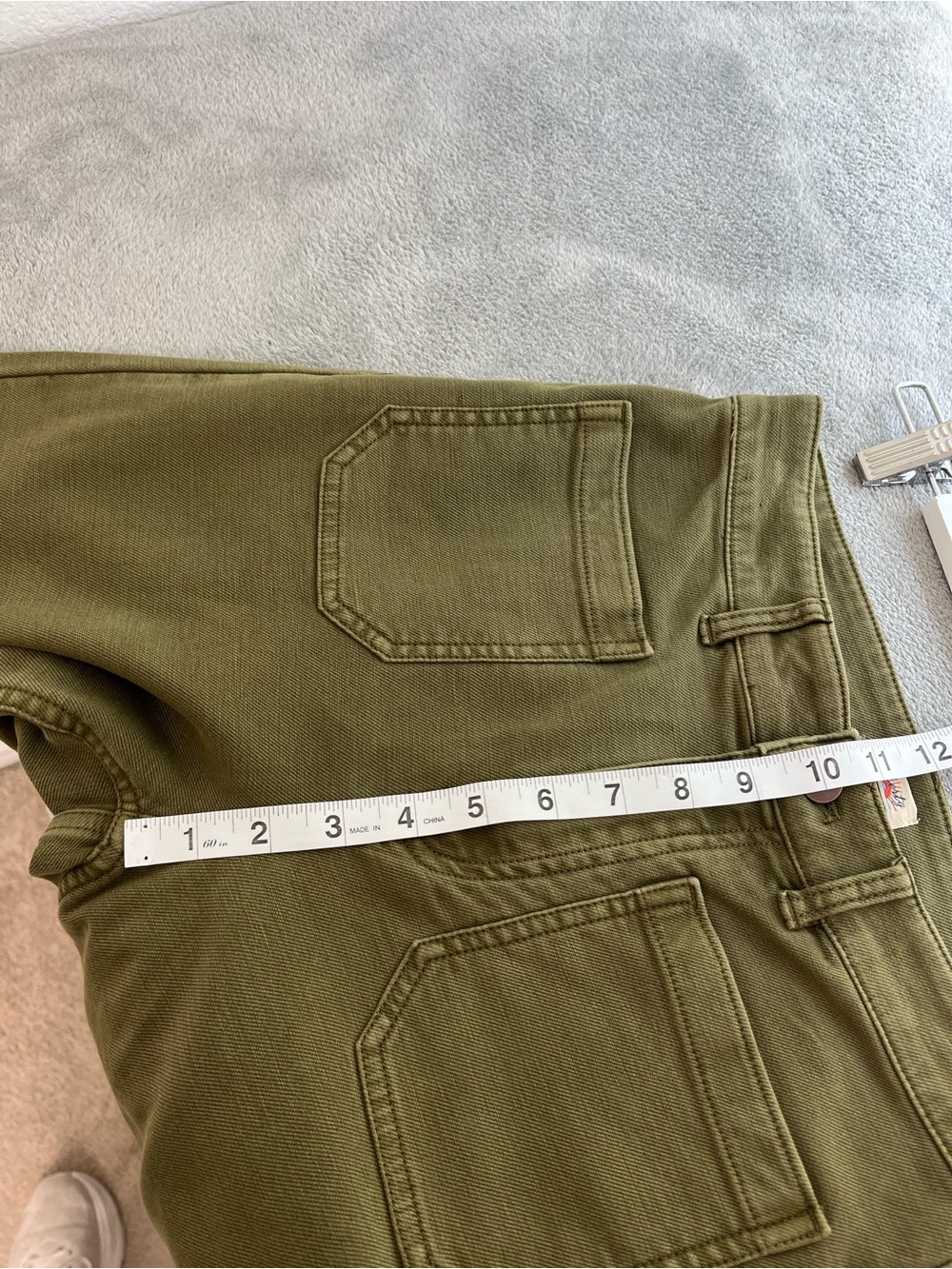 FAHERTY Stretch‎ Terry Patch Pocket Pants Forest Olive size 26 - Picture 6 of 8